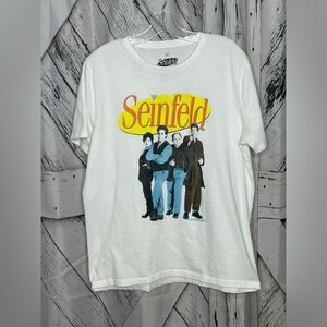 Seinfeld Tee White Unisex Size L